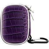 BIRUGEAR Small Carrying Storage Pouch Case for Wireless Bluetooth / 3.5mm Wired Handsfree Headset - Purple