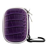BIRUGEAR Small Carrying Storage Pouch Case for Wireless Bluetooth / 3.5mm Wired Handsfree Headset - Purple