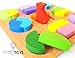 Large Geometric Shape Sorting Wooden Puzzles, Set of 3. Chunky Jigsaw to learn Math and Color Recognition, for Early Educational Learning, Montessori Teaching for Pre-Schoolers, by INTELLITOYZ