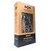 House of Marley, Uplift Wired In-Ear Headphones - 3-Button Control with Microphone on Cable, Noise Isolating, 8mm Dynamic Driver, 3 Ear Tip Sizes, Tangle-Free Braided Cable, EM-JE033-MI Midnight