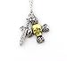 Steampunk - Skull Crossbones Dagger Necklace Pendant - Captin Hook Once Upon a Time Pirate - Goth