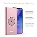 BONAI Wireless Portable Charger, 12000mAh Power Bank Battery Pack, USB and Type C Input/Output Aluminum Slim Wireless Charger Compatible iPhone Xs Max 8 7 6+ Plus,Samsung Galaxy S9 Note 8 Rose Gold