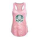 Tough Cookie's Women's Starbucks Parody Burnout Tank Top (X-Large - LF, Blush Pink)