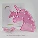 Pooqla LED Unicornio Night Light Lamp Kids Marquee Lights Unicorn Shape Signs Light Up Christmas Party Wall Decoration Battery Operated (Pink)