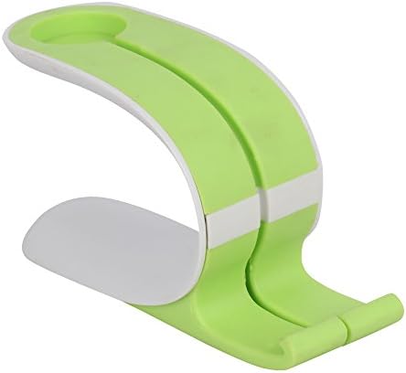 table phone stand for all mobile phone By Jabox - 1 year warranty, rubber grip , ABS + plastic, non scratcable (Green)