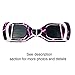 GameXcel Sticker for Hover Board - Skin for Self-Balancing Electric Scooter - Decal for Self Balance Mobility Longboard - Smart Protective Cover Vinyl Case for 2 Wheel Scooter Board