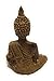 Thai Meditation Buddha Statue Small 4 Inch | Premium in Gift Box. Rustic Bronze-Look Buddha Statues for Meditation Gift
