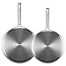 BONAZZA Professional Cooking Skillet Tri-Ply Stainless Steel Fry Pan Set 8-Inch & 10-Inch, Fast and Even Heating with All Cooktops Induction Dishwasher Safe FDA Approved & PFOA Free