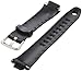 Timex Men's Q7B849GZ 18mm Ironman Triathlon Resin 50 Lap Black Replacement Watch Band
