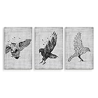 3 Piece Canvas Wall Art Creative Animals Canvas Prints Home Artwork Decoration for Living Room,Bedroom - 16