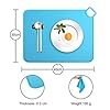 Silicone-Placemats-for-Kids-BabyDishwasher-Safe-Table-MatsToddlers-Portable-Food-Mat-Travel-Set-of-2-Gary-Blue Silicone Placemats for Kids Baby,Dishwasher Safe Table Mats,Toddlers Portable Food Mat Travel Set of 2 (Gary-Blue)