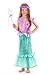 Little Adventures New Magical Mermaid Princess Dress Up Costume Size SLarge Age 5-7 - Machine Washable Child Pretend Play and Party Dress with No Glitter