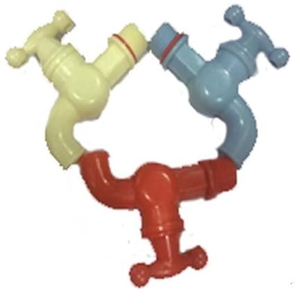 SHRUTI Mix Colour Routine Handi Plastic Bib Cock / Pvc Tap (15mm-1/2) - 12 piece pack-1346