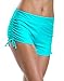 ALove Swim Shorts Womens Stretchy Sporty Bathing Suit Bottoms Side V Slit Boyshorts Swimsuit Board Shorts