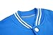 DAZCOS US Size Cotton Blue Baseball Letterman Jackets with Pockets (Women X-Large)