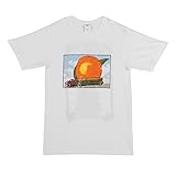 Allman Brothers Band white T-shirt distressed 'Eat A Peach' summer '73 tour tee,X-Large, White