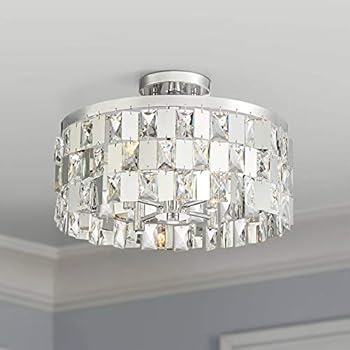 Minka Lavery Semi Flush Mount Crystal Ceiling Light 4811 ...