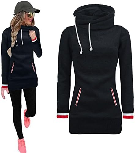 Big Promotion! Women Shirts WEUIE Long Sleeve Blouse Sweater Sweatshirt Pullovers Tops (Size M/US 8, Black)