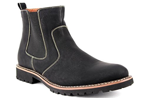 Ferro Aldo Men's 506020 Ankle High Round Toe Chelsea Dress Casual Boots