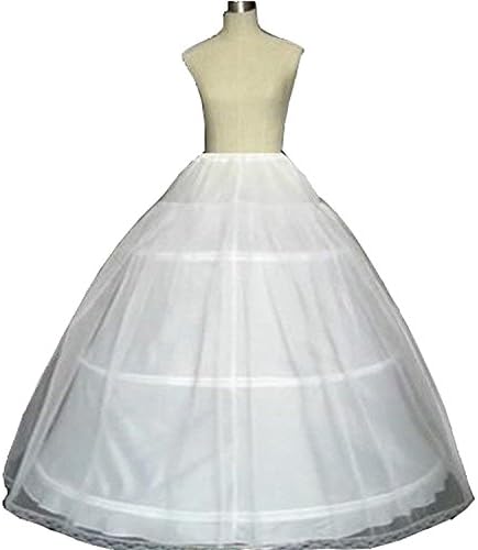 Zhu Li Ya 3 Hoop Petticoat Crinoline Ball Gown Quiceanera Dresses Wedding Underskirt