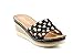 CALICO KIKI Women's Slip-on Wedge Memory Form Cushioned Insole Padded Sandals