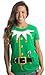 Ann Arbor T-shirt Co. Santa's Elf Costume | Jumbo Print Novelty Christmas Holiday Humor Ladies' T-Shirt-Ladies, S Green