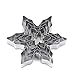 XYBAGS Snowflake Cookie Cutter Set - Stainless Steel Snowflake Shaped Cookie Candy Food Molds - 5 Piece