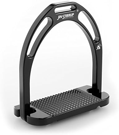 JIN Stirrup - ORIGINAL Stirrup - Irons - BRIGHT color - Authentic Product 100% Made in Italy - Black