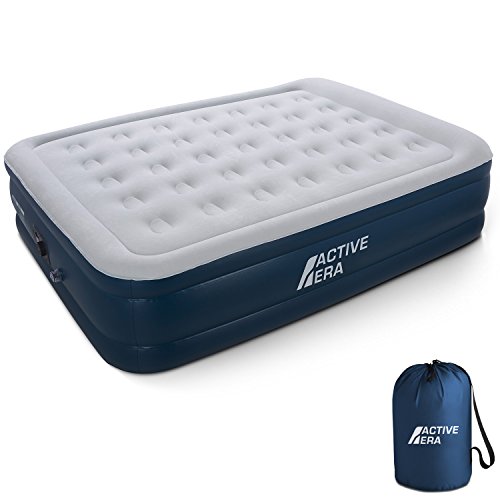 Premium queen size air mattress inflatable air bed with…