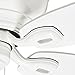 Hunter Fan Company Fan Hunter Fan Company Casablanca Durant Indoor Low Profile Ceiling Fan with Pull Chain Control, White, 54-inch (54103)