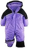 iXtreme Little Girls' Snowmobile 1-Piece Winter Snowboarding Ski Snowsuit, Purple, 6X