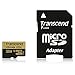 Transcend 32 GB MicroSDHC Class 10 UHS-I/U3 Memory Card with Adapter 95 Mb/s (TS32GUSDU3)