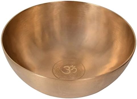 Tibetan Tones Meditation Singing Bowl Set 8.5" x 3.5" Meditation Bowl, Suede Striker, and Cotton String Bag Promotes Harmony and Internal Balance