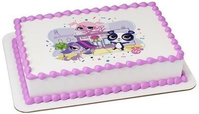Amazon Com Littlest Pet Shop Licensed Edible Cake Topper 58213