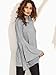 SheIn Women's Cowl Neck Split Back Bell Sleeve Sweatshirt - Grey Small