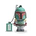 HAKKU Hair Iron Gray Tribe FET USB Flash Memory Drive Star Wars Boba Fett FD007403, Medium, Clear