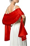 Meet Edge Satin Shawl Wrap For Wedding Formal Party