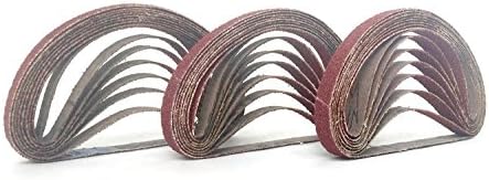 3/8 Inch X 13 Inch Aluminum Oxide Cloth Sanding Air File Belts(30 Pack, 40 Grit)