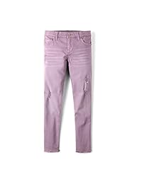 The Children's Place Girls - Denim de gran color destruido,