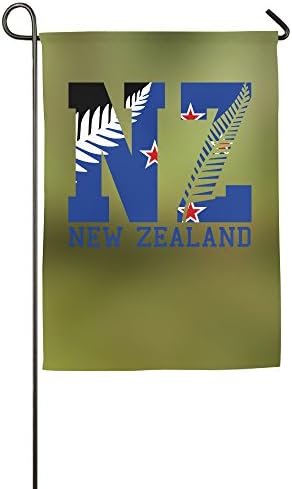 WEQOFGE New Zealand Flag 2016 NZ Fern Leaf Garden Flag