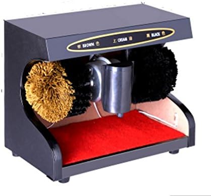 QFFL Shoe Polisher Automatic Sensor Vertical Shoeshine Household Dual Motor Electric Shoe Brush Machine 3 Colors Available Shoe Brushes (Color : C)