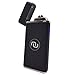 Novelty Wares USB Flameless Plasma Dual Arc Rechargeable Windproof Cigarette Lighter with Charging Cable and Gift Box (Black Spark)