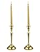 Viscacha Metal Candelabra Candlesticks Holder for Formal Events,Wedding,Church,Holiday Décor,Halloween Taper Candle Holder Stand Centerpiece Elegant Decoration Piece for Table,Set of 2,Gold