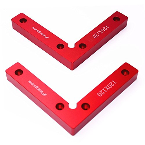 90 Degree Positioning Squares 4.7" x 4.7" Right Angle Clamps Woodworking Carpenter Tool Corner clamping Square Aluminium Alloy Pack of 2 - Thumbnail 3