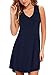 KEEDONE Women's Sleeveless Pockets Casual Swing T-Shirt Dresses