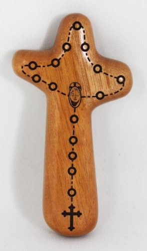 5" Wooden Crucifix Rosary