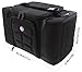 6 Pack Fitness Insulated Meal Prep Bag, Innovator 300 Black/Neon Purple (3 Meal) w/Bonus ZogoSportz Cyclone Shaker