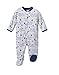 Lamaze Organic Baby Baby Boys' Footed Sleeper, Sleep n Play, Grey and Blue Bears, 6 Months