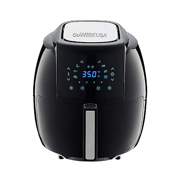 GoWISE USA GWAC22003 5.8Quart Air Fryer with Accessories, 6 Pcs, and 8