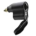 Cllena DIN Hella Plug to Dual USB Charger 2.1A&1A + 12V Cigarette Lighter Socket for BMW Motorcycle